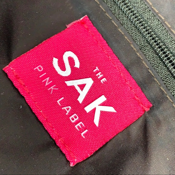 The Sak Pink Label Knitted Brown bobble textured tote bag  grannycore Bohemian - Picture 14 of 16